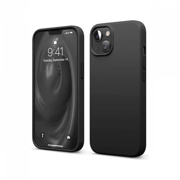 Mey İthalat®  iPhone 14 Kılıf First Silikon - Siyah