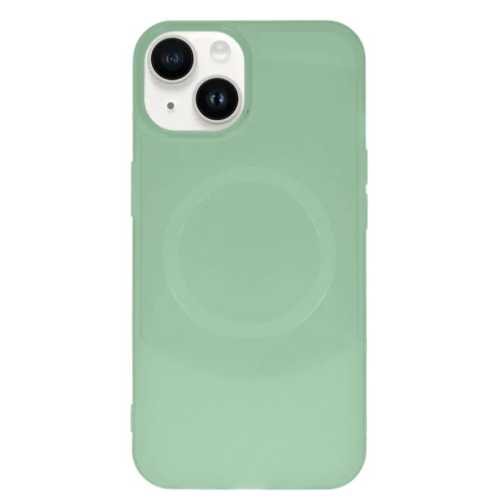 Mey İthalat®  iPhone 14 Kılıf Maya Karbon Kapak - Su Yeşili