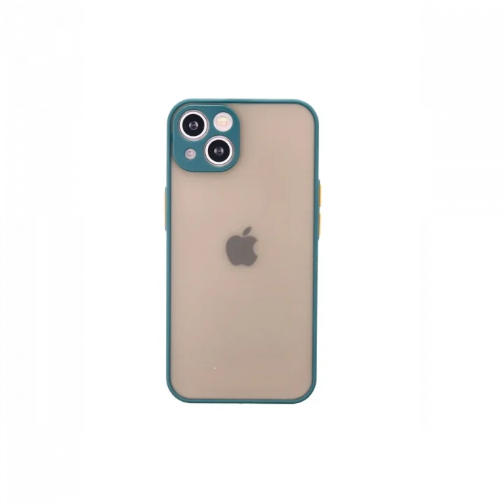 Mey İthalat®  iPhone 14 Kılıf Montreal Silikon Kapak - Yeşil