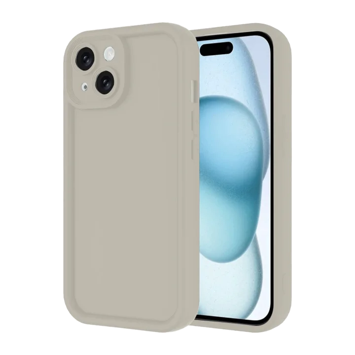 Mey İthalat®  iPhone 14 Kılıf Viera Silikon - Krem