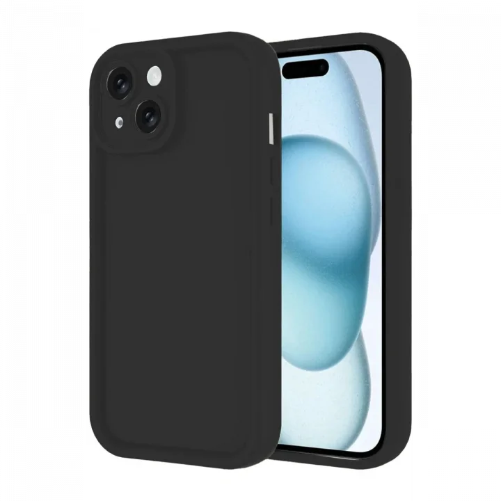 Mey İthalat®   iPhone 14 Kılıf Viera Silikon - Siyah