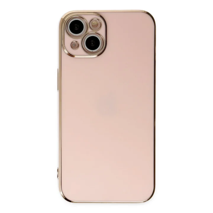 Mey İthalat®  iPhone 14 Kılıf Volet Silikon - Pembe
