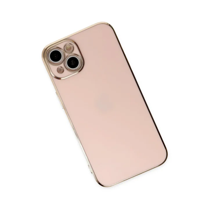 Mey İthalat®  iPhone 14 Kılıf Volet Silikon - Pembe
