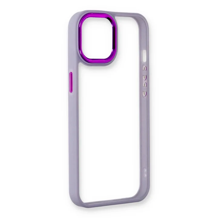 Mey İthalat®  iPhone 14 Plus Kılıf Dora Kapak - Lila