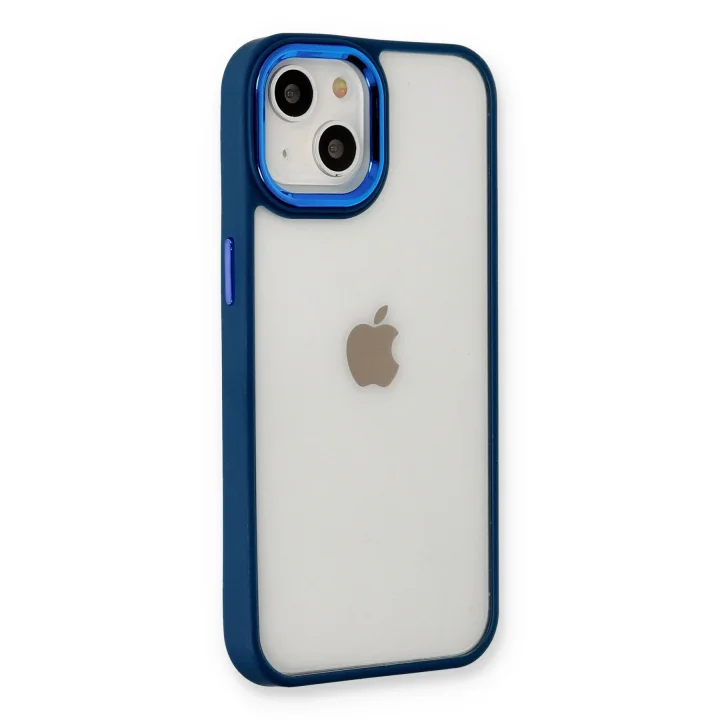 Mey İthalat®  iPhone 14 Plus Kılıf Dora Kapak - Mavi