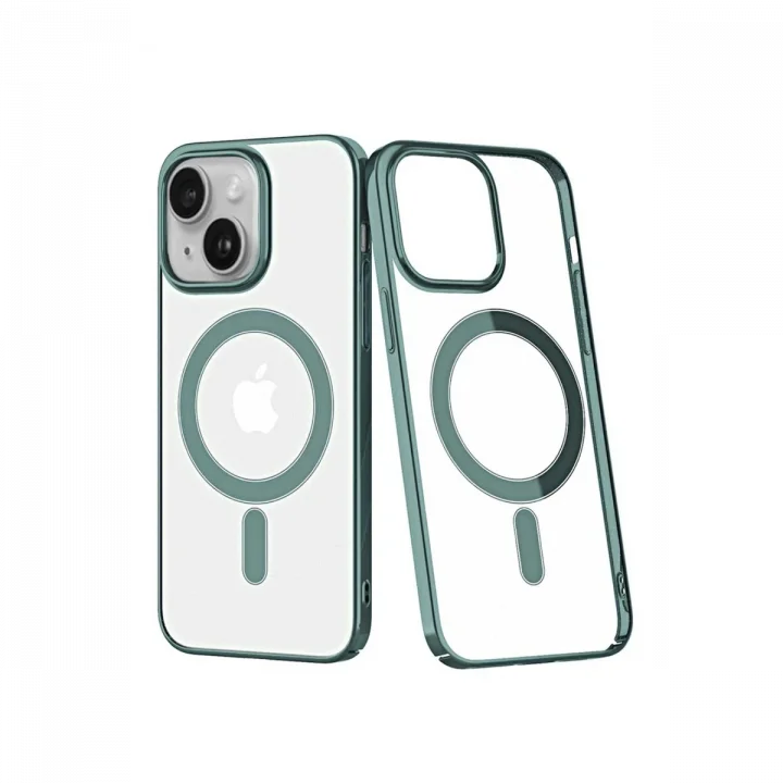 Mey İthalat®  iPhone 14 Plus Kılıf Element Magneticsafe Sert Kapak - Köknar Yeşili