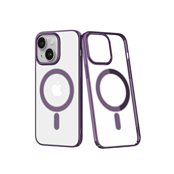 Mey İthalat®  iPhone 14 Plus Kılıf Element Magneticsafe Sert Kapak - Mor
