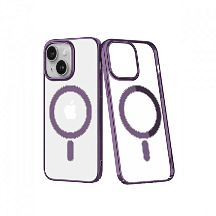 Mey İthalat®  iPhone 14 Plus Kılıf Element Magneticsafe Sert Kapak - Mor