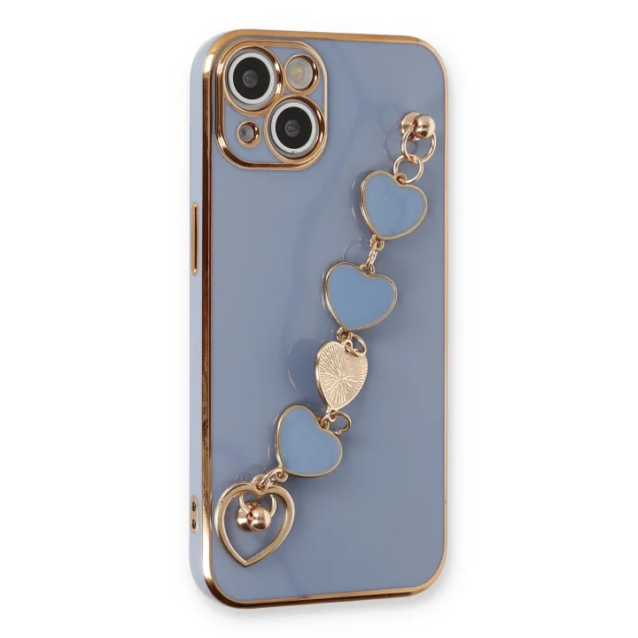 Mey İthalat®  iPhone 14 Plus Kılıf Esila Silikon - Gri