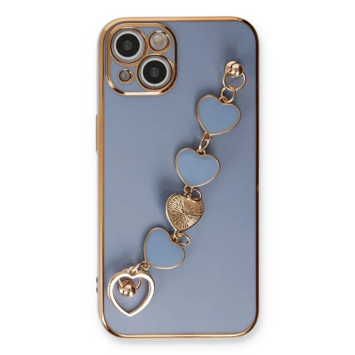 Mey İthalat®  iPhone 14 Plus Kılıf Esila Silikon - Gri