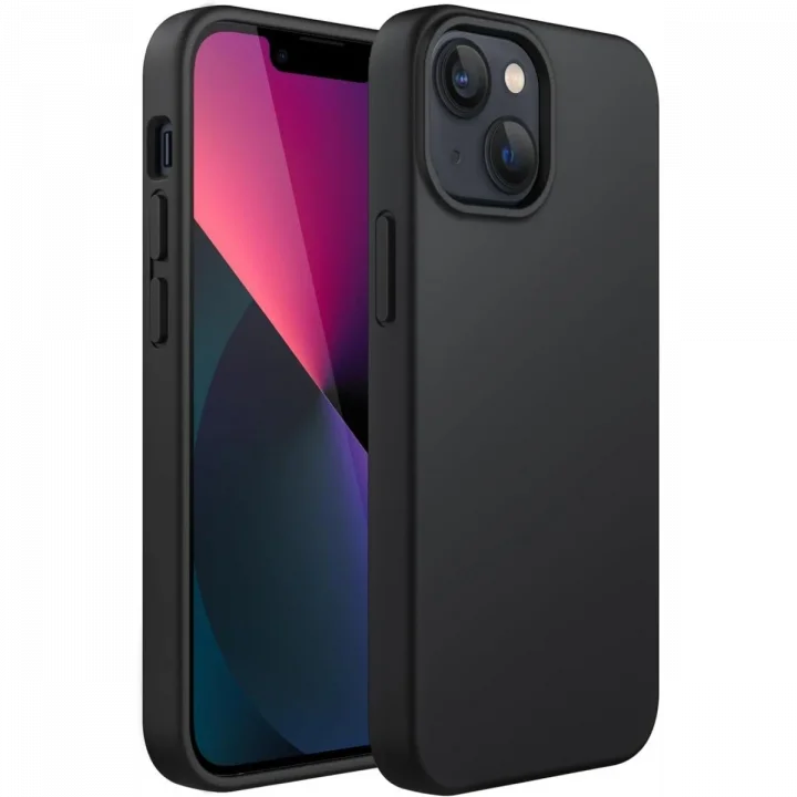 Mey İthalat®  iPhone 14 Plus Kılıf First Silikon - Siyah