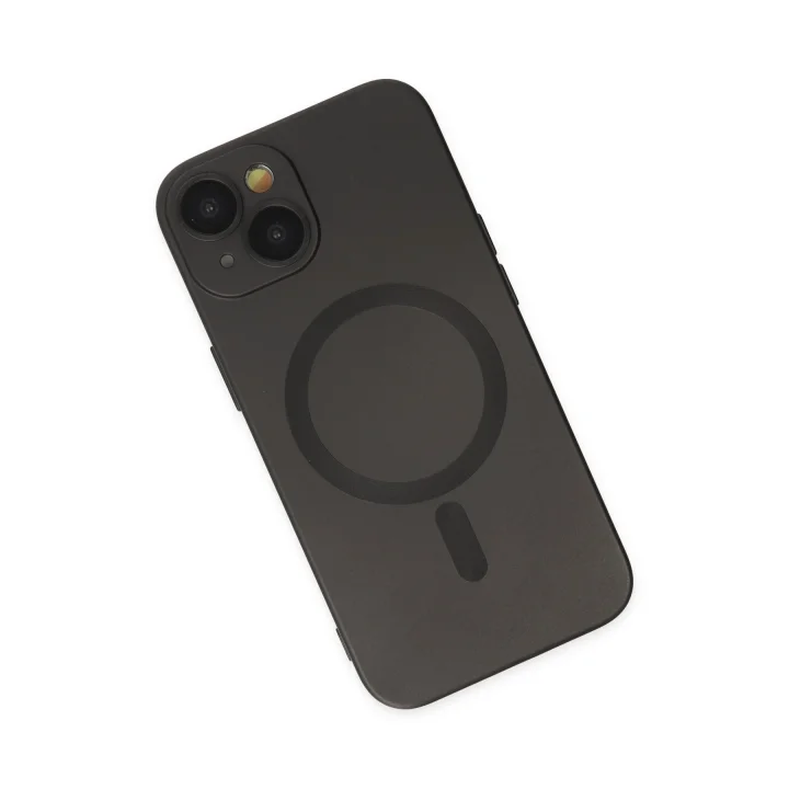 Mey İthalat®  iPhone 14 Plus Kılıf Moshi Lens Magneticsafe Silikon - Siyah