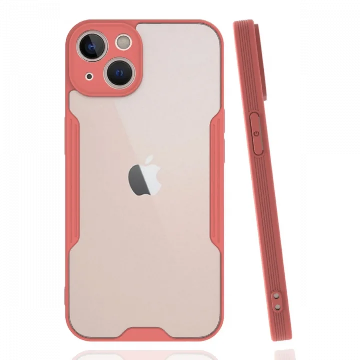 Mey İthalat®  iPhone 14 Plus Kılıf Platin Silikon - Pembe