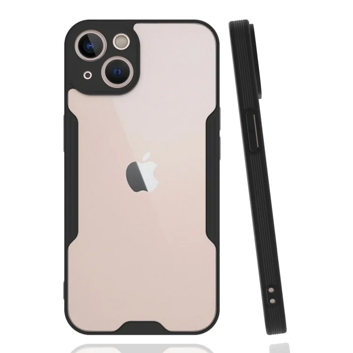 Mey İthalat®  iPhone 14 Plus Kılıf Platin Silikon - Siyah