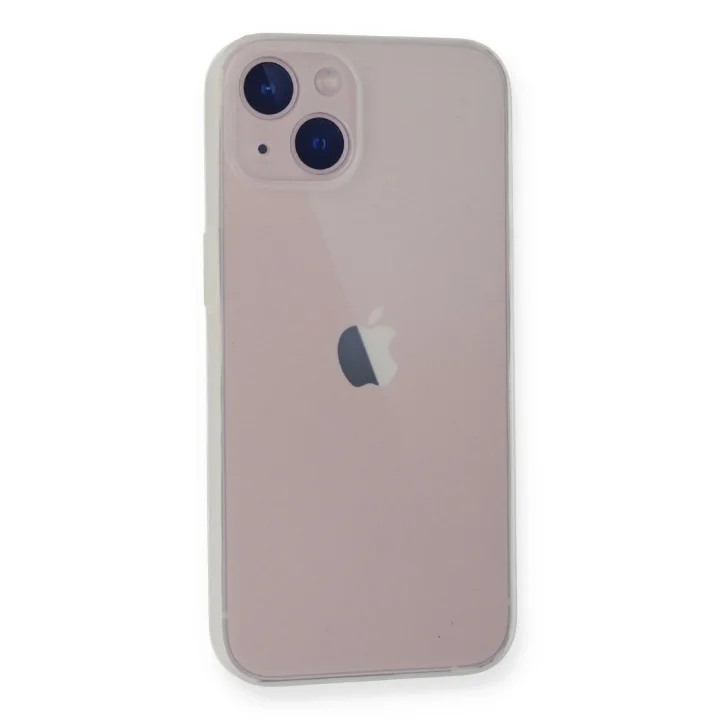 Mey İthalat®  iPhone 14 Plus Kılıf PP Ultra İnce Kapak - Beyaz