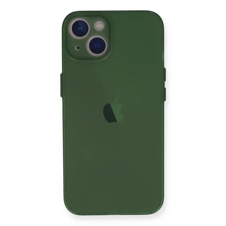 Mey İthalat®  iPhone 14 Plus Kılıf PP Ultra İnce Kapak - Yeşil