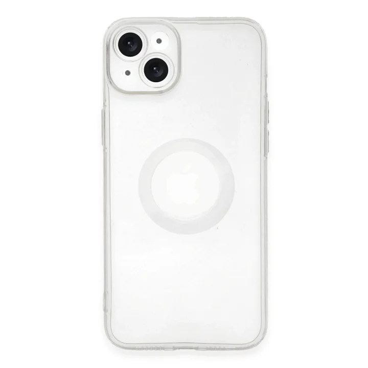 Mey İthalat®   iPhone 14 Plus Kılıf Santa Lens Silikon - Şeffaf