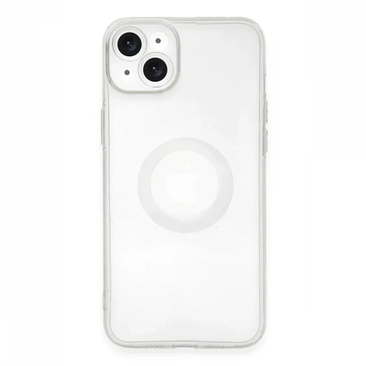Mey İthalat®   iPhone 14 Plus Kılıf Santa Lens Silikon - Şeffaf