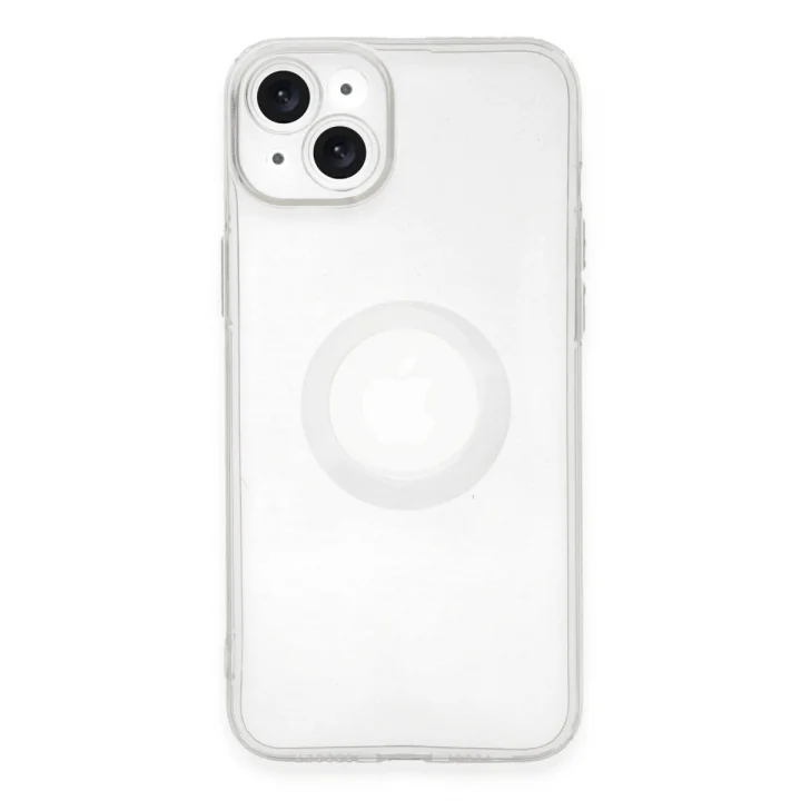 Mey İthalat®   iPhone 14 Plus Kılıf Santa Lens Silikon - Şeffaf
