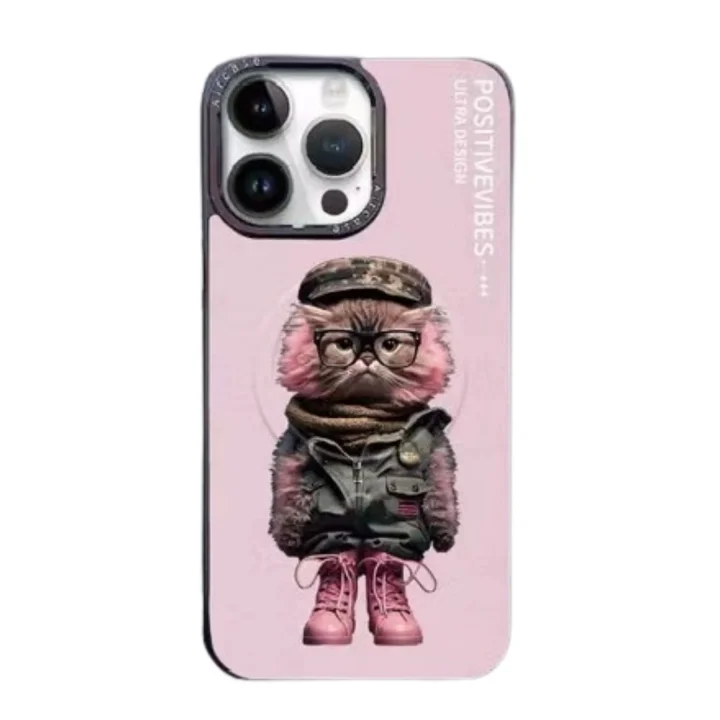 Mey İthalat®  iPhone 14 Pro Fun Magsafe Kapak - Pembe