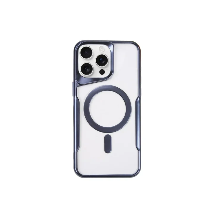 Mey İthalat®   iPhone 14 Pro Kılıf Boyi Magsafe Silikon Kapak - Lacivert