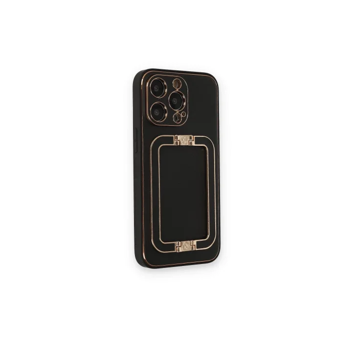 Mey İthalat®  iPhone 14 Pro Kılıf Coco Elit Kapak - Siyah