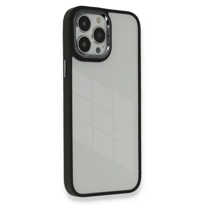 Mey İthalat®  iPhone 14 Pro Kılıf Dora Kapak - Siyah