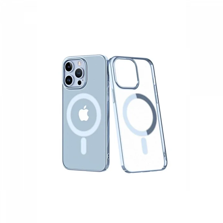 Mey İthalat®  iPhone 14 Pro Kılıf Element Magneticsafe Sert Kapak - Sierra Blue