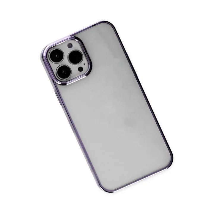 Mey İthalat®  iPhone 14 Pro Kılıf Element Silikon - Mor