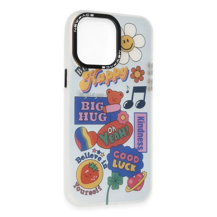 Mey İthalat®  iPhone 14 Pro Kılıf Estoril Desenli Kapak - Estoril - 15