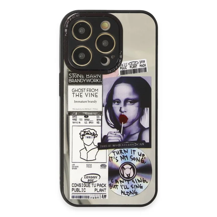 Mey İthalat®   iPhone 14 Pro Kılıf Mirror Desenli Kapak - Mirror - 2