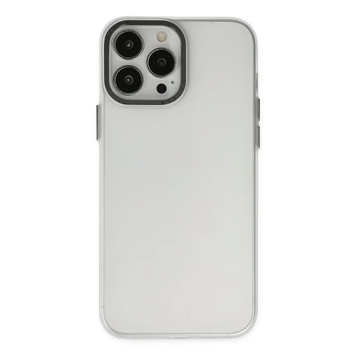 Mey İthalat®   iPhone 14 Pro Kılıf Modos Metal Kapak - Şeffaf