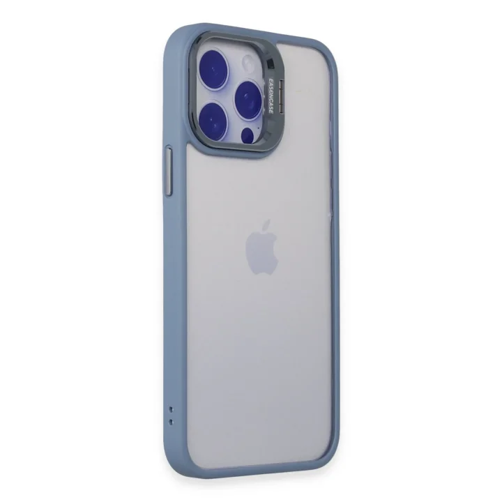 Mey İthalat®  iPhone 14 Pro Kılıf Roblox Lens Standlı Kapak - Sierra Blue