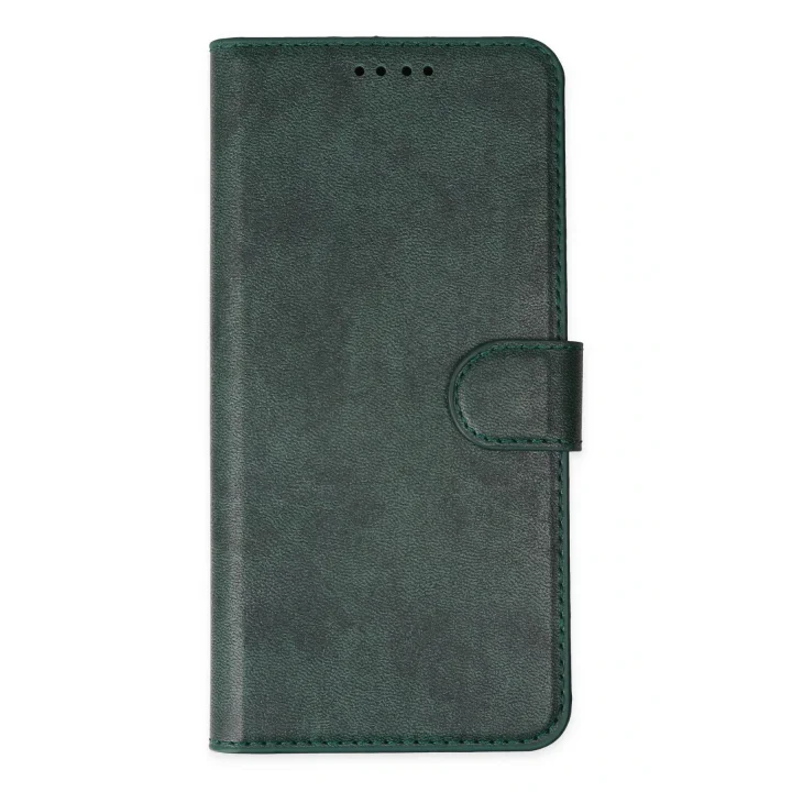 Mey İthalat®  iPhone 14 Pro Kılıf Trend S Plus Kapaklı Kılıf - Yeşil