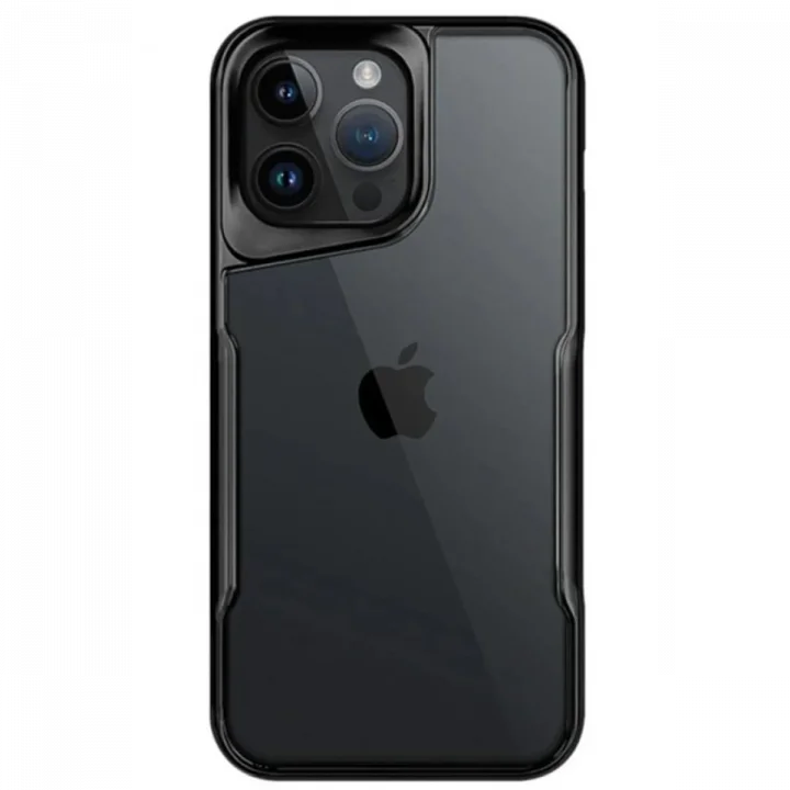 Mey İthalat®   iPhone 14 Pro Max Kılıf Boyi Silikon Kapak - Siyah