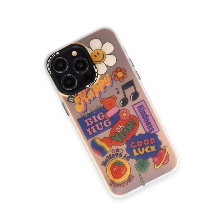 Mey İthalat®  iPhone 14 Pro Max Kılıf Estoril Desenli Kapak - Estoril - 15