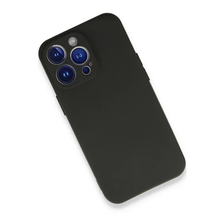 Mey İthalat®  iPhone 14 Pro Max Kılıf First Silikon - Siyah