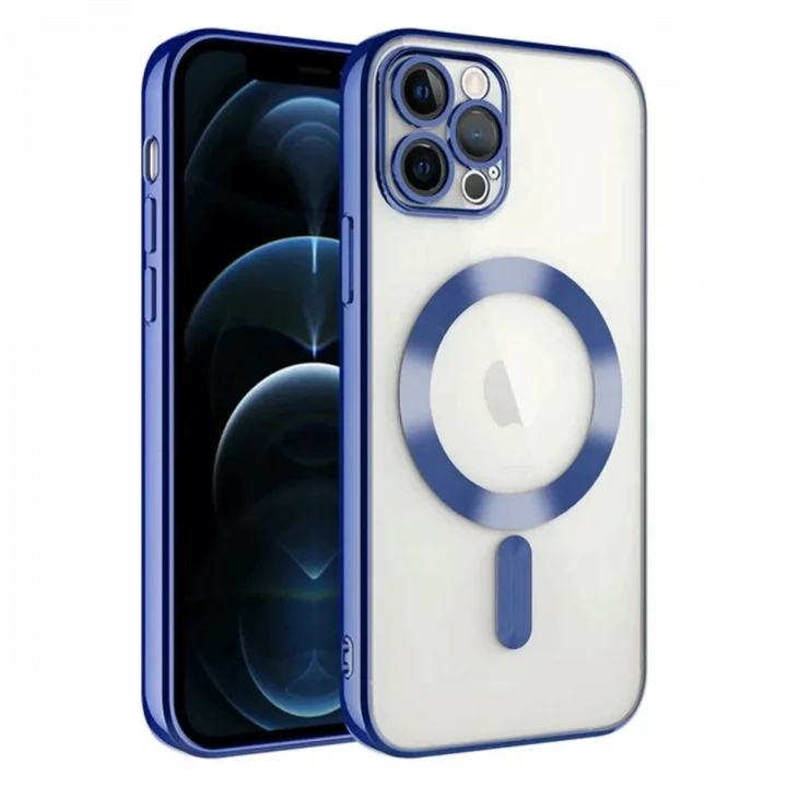 Mey İthalat®  iPhone 14 Pro Max Kılıf Kross Magneticsafe Kapak - Lacivert