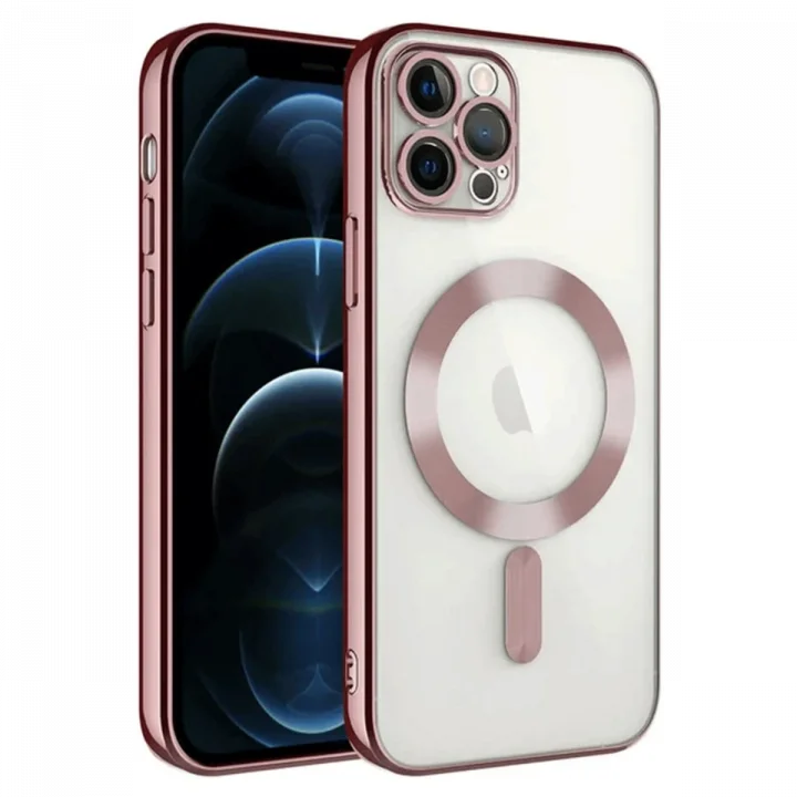 Mey İthalat®  iPhone 14 Pro Max Kılıf Kross Magneticsafe Kapak - Rose