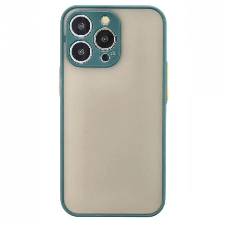 Mey İthalat®  iPhone 14 Pro Max Kılıf Montreal Silikon Kapak - Yeşil