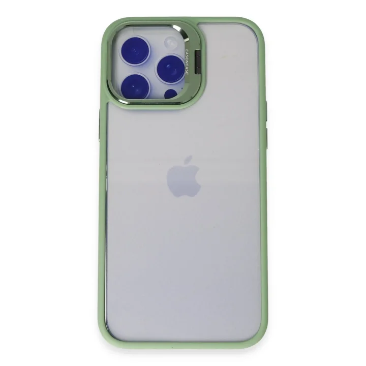Mey İthalat®   iPhone 14 Pro Max Kılıf Roblox Lens Standlı Kapak - Yeşil