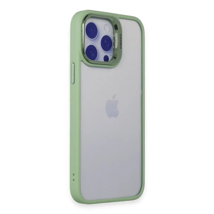 Mey İthalat®   iPhone 14 Pro Max Kılıf Roblox Lens Standlı Kapak - Yeşil