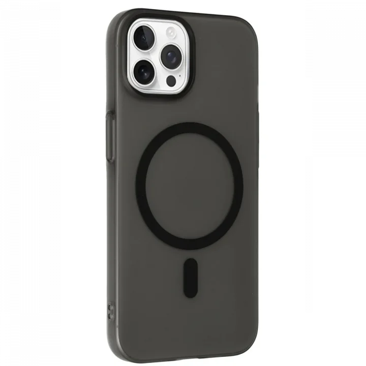 Mey İthalat®  iPhone 14 Pro Max Tuna PC Slim Magsafe Kapak - Siyah