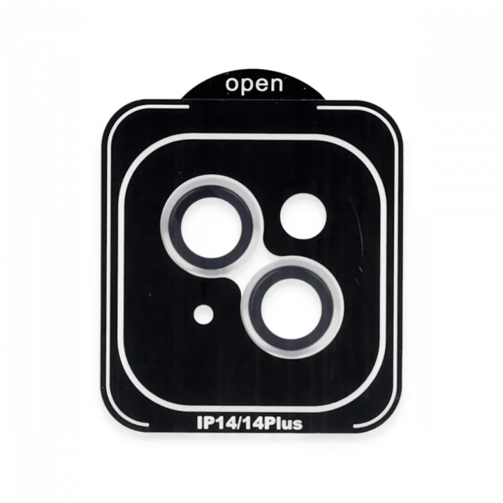 Mey İthalat®  iPhone 14 PVD Metal Kamera Lens - Gümüş