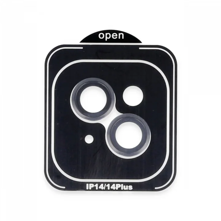 Mey İthalat®  iPhone 14 PVD Metal Kamera Lens - Siyah