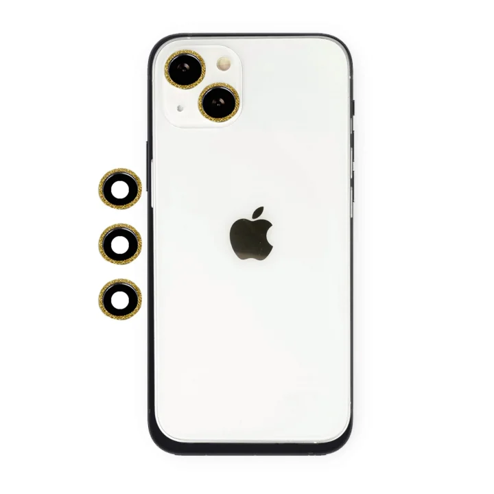 Mey İthalat®  iPhone 14 Shine Kamera Lens - Gold