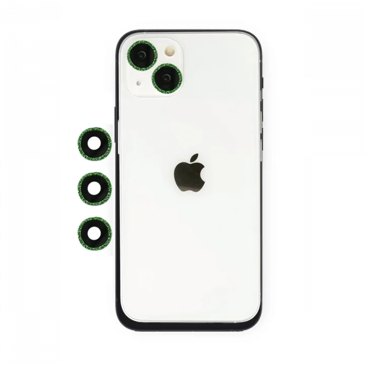 Mey İthalat®  iPhone 14 Shine Kamera Lens - Yeşil