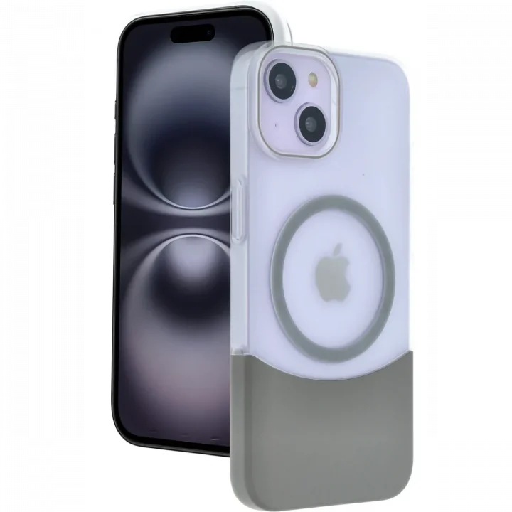 Mey İthalat®  iPhone 14 Velar Magsafe Kapak - Natural Grey