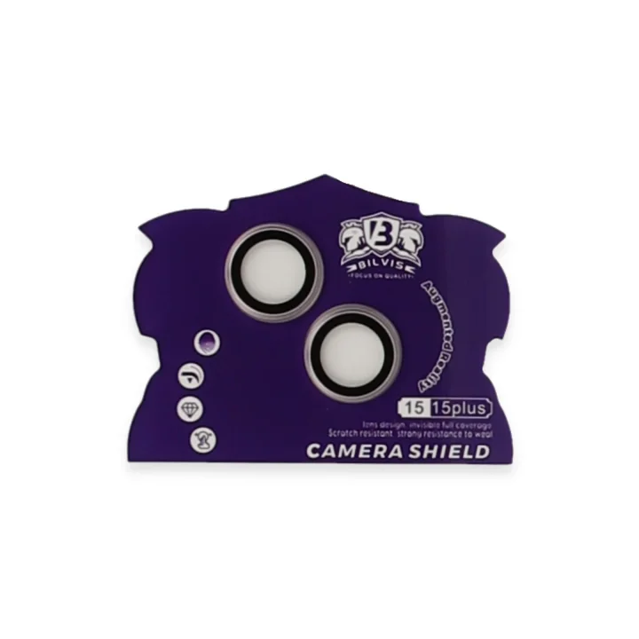 Mey İthalat®  iPhone 15 Bilvis Titan Kamera Lens - Pembe