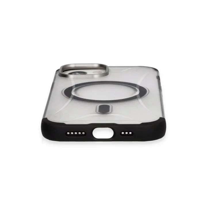 Mey İthalat®   iPhone 15 Hilton Magsafe Kapak - Siyah